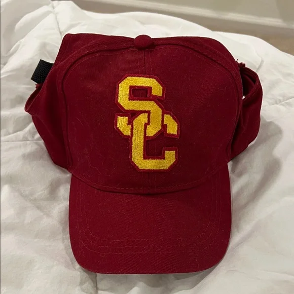 Red USC dog baseball hat - Picture 1 of 3